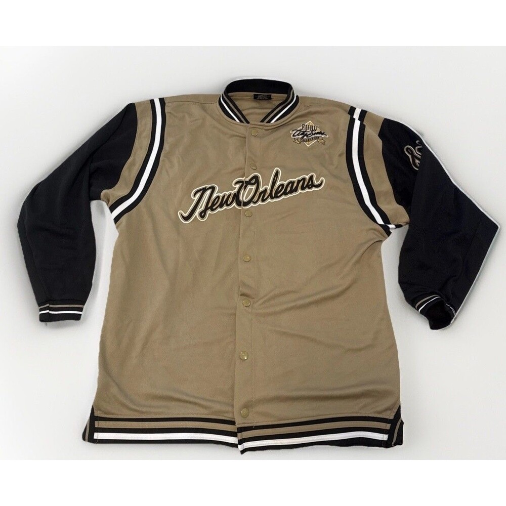 Vintage FUBU New Orleans 05 City Series Collection Jacket Men’s Size XL Blk/Gold